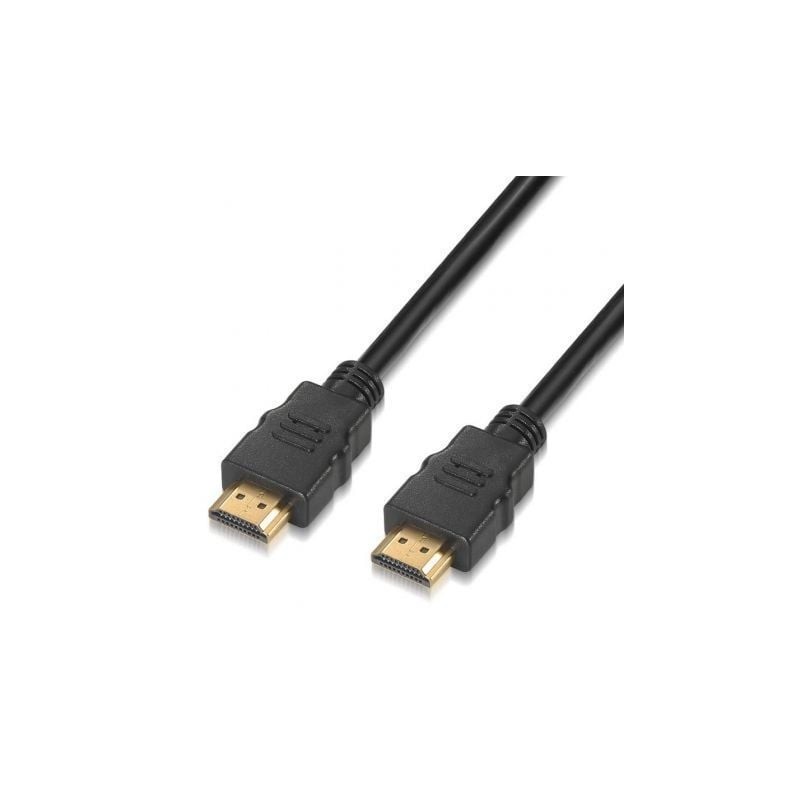 Cable HDMI 2-0 4K Aisens A120-0120- HDMI Macho - HDMI Macho- Hasta 10W- 2250Mbps- 1-5m- Certificado- Negro