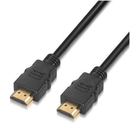 Cable HDMI 2-0 4K Aisens A120-0120- HDMI Macho - HDMI Macho- Hasta 10W- 2250Mbps- 1-5m- Certificado- Negro