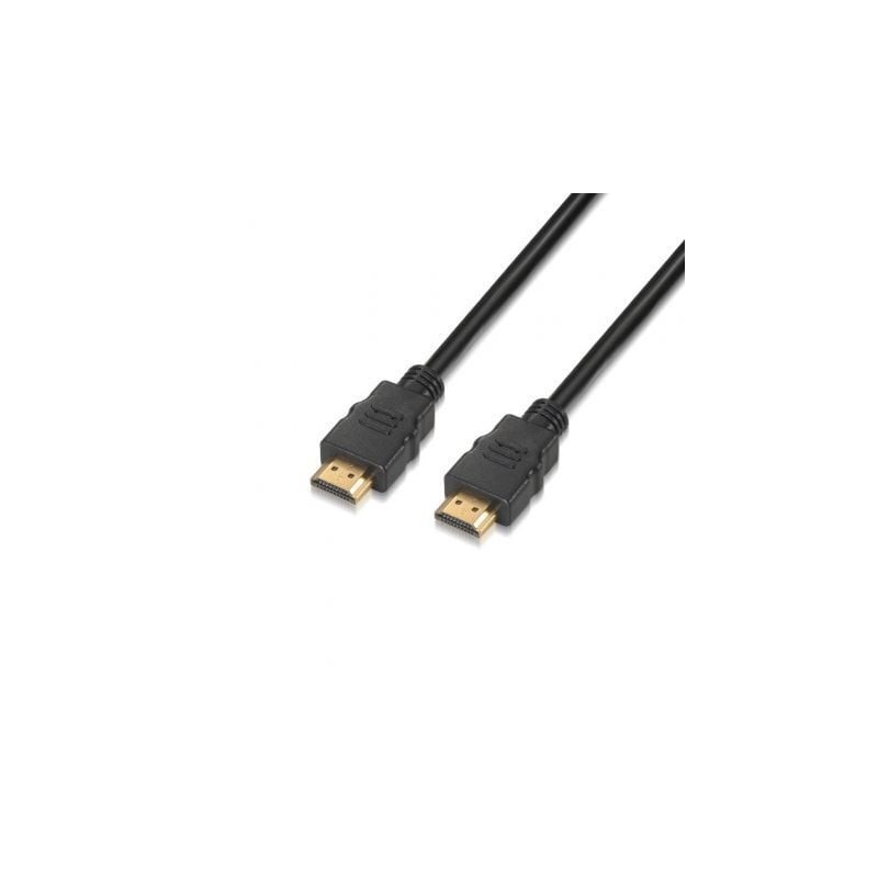 Cable HDMI 2-0 4K Aisens A120-0372- HDMI Macho - HDMI Macho- Hasta 10W- 2250Mbps- 10m- Negro
