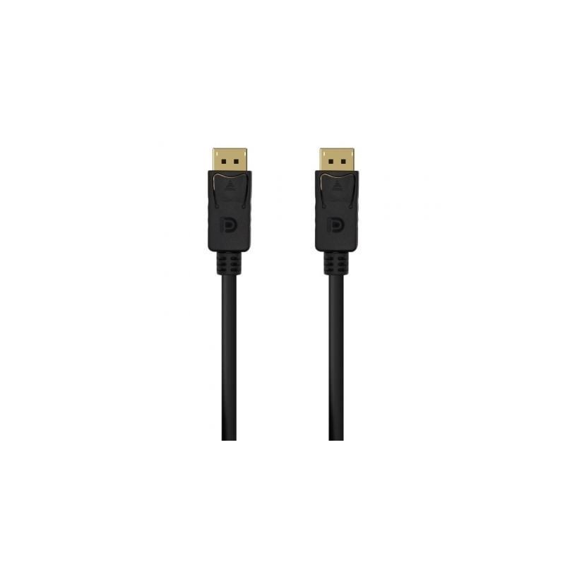Cable DisplayPort 1-2 4K Aisens A124-0549- DisplayPort Macho - DisplayPort Macho- Hasta 5W- 2300Mbps- 1-5m- Negro