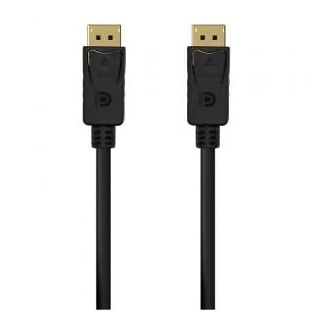 Cable DisplayPort 1-2 4K Aisens A124-0549- DisplayPort Macho - DisplayPort Macho- Hasta 5W- 2300Mbps- 1-5m- Negro
