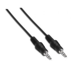 Cable Estéreo Aisens A128-0142- Jack 3-5 Macho - Jack 3-5 Macho- 1-5m- Negro