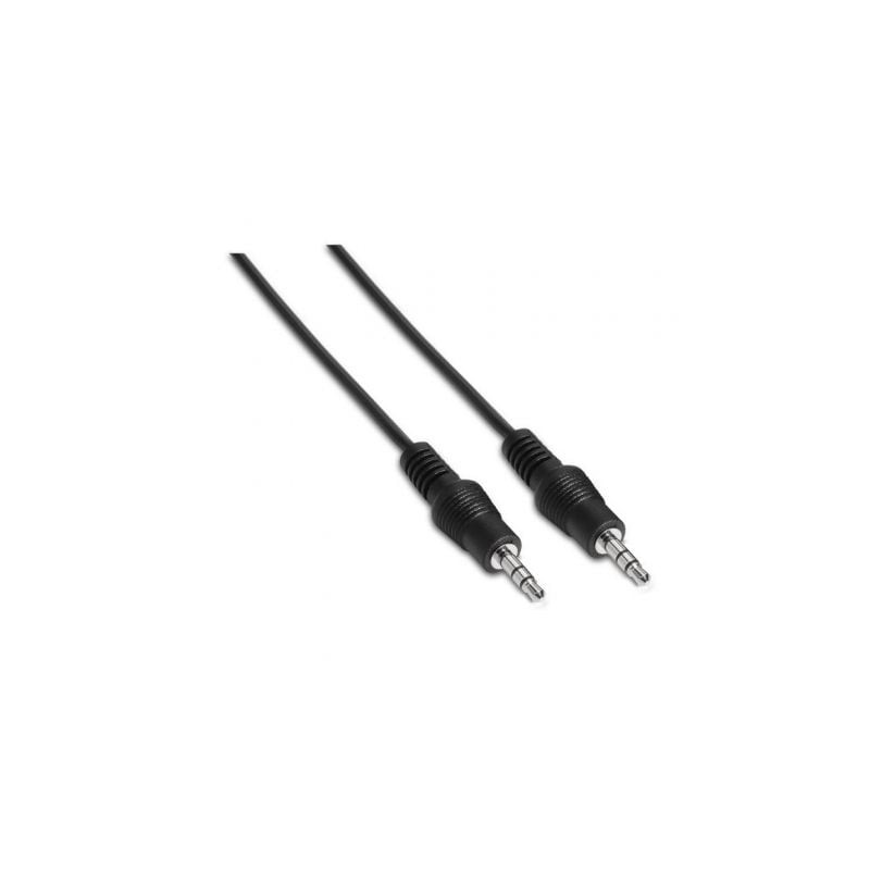 Cable Estéreo Aisens A128-0142- Jack 3-5 Macho - Jack 3-5 Macho- Hasta 0-1W- 1-5m- Negro