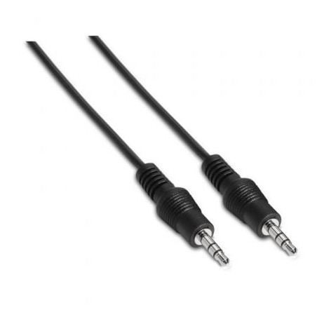 Cable Estéreo Aisens A128-0142- Jack 3-5 Macho - Jack 3-5 Macho- Hasta 0-1W- 1-5m- Negro