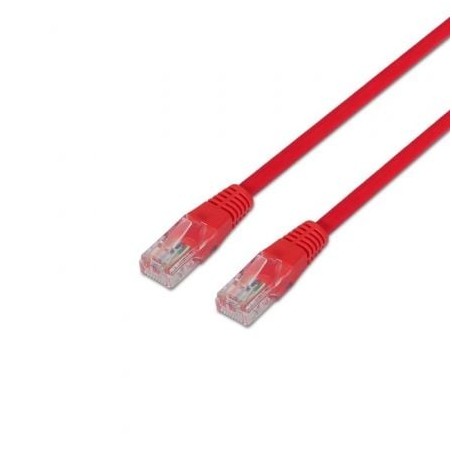 Cable de Red RJ45 UTP Aisens A133-0187 Cat-5e- 50cm- Rojo