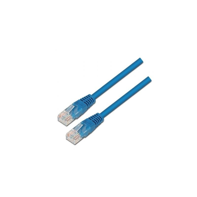 Cable de Red RJ45 UTP Aisens A133-0190 Cat-5e- 50cm- Azul