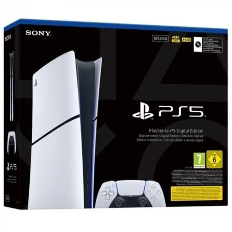 Consola Sony Playstation 5 - PS5 Slim Digital 825GB- Incluye Mando Dual Sense- Chassis E