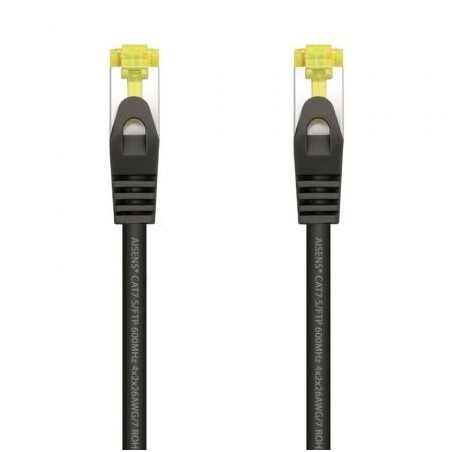 Cable de Red RJ45 SFTP Aisens A146-0484 Cat-7- 25cm- Negro