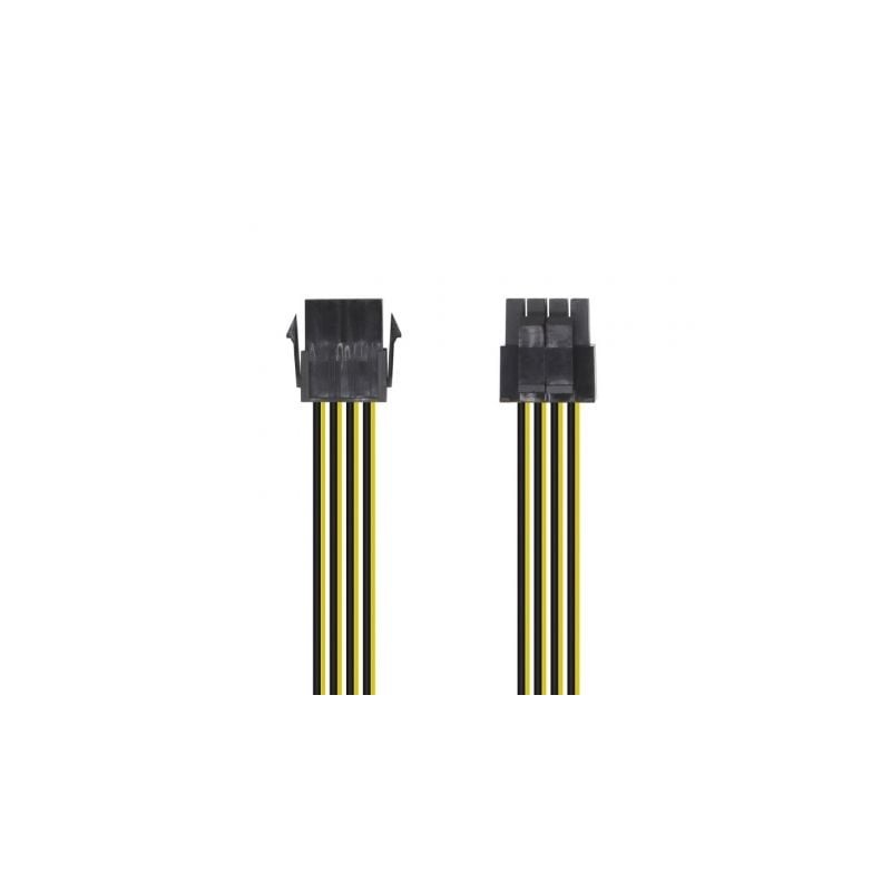Cable de Alimentación Microprocesador Aisens A131-0419- Molex -4+4 PIN Macho - Molex 8 PIN Hembra- 30cm
