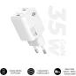 Cargador de Pared GaN Subblim 35W Charger USB C+C- 2xUSB Tipo-C- 35W