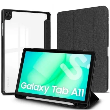 Funda Subblim Clear Shock Case para Samsung A11 8-7"- Negra