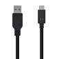 Cable USB 3-1 Aisens A107-0450- USB Tipo-C Macho - USB Macho- 1-5m- Negro
