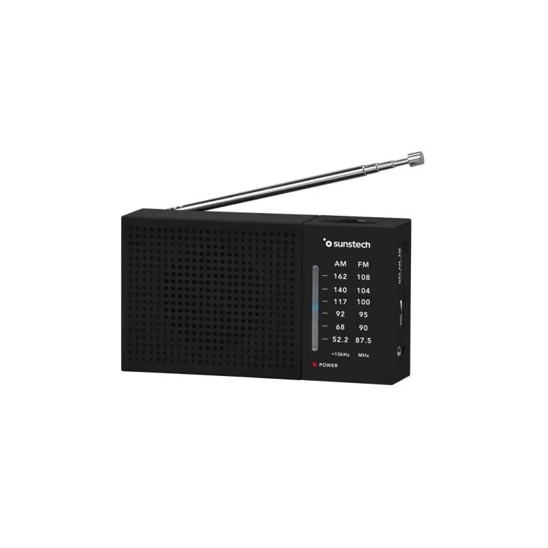 Radio Portátil Sunstech RPS412- a Pilas- Negra