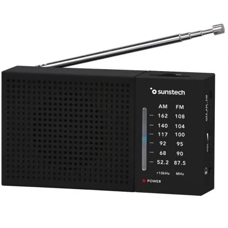 Radio Portátil Sunstech RPS412- a Pilas- Negra