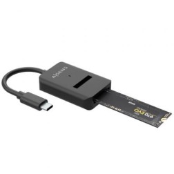 Dock USB Tipo-C para SSD M2 SATA-NVMe NGFF Aisens ASUC-M2D011-BK- Negro
