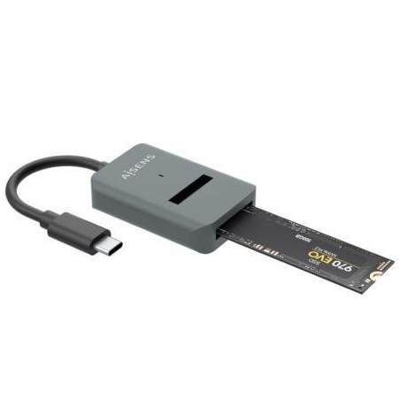 Dock USB Tipo-C para SSD M2 SATA-NVMe NGFF Aisens ASUC-M2D012-GR- Gris