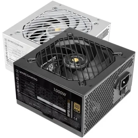 Fuente de Alimentación Mars Gaming MPB1000SI- 1000W- Ventilador 12cm- 80 Plus Gold