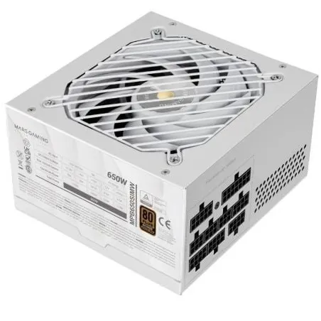 Fuente de Alimentación Mars Gaming MPB650SIM- 650W- Ventilador 12cm- 80 Plus Bronze- Blanca