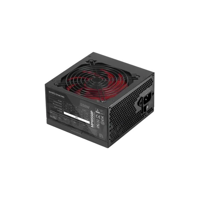Fuente de Alimentación Mars Gaming MPIII550P- 550W- Ventilador 12cm