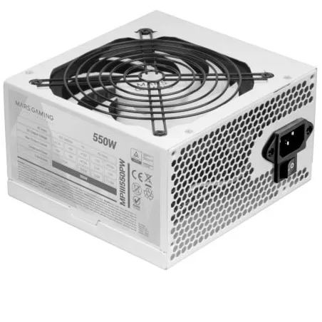 Fuente de Alimentación Mars Gaming MPIII550P- 550W- Ventilador 12cm- Blanca