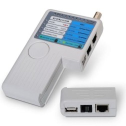 Tester Aisens A142-0313 para RJ11-RJ12-RJ45- USB- Coaxial