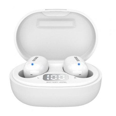 Auriculares Bluetooth Aiwa EBTW-150WTMKII con estuche de carga- Autonomía 3h- Blancos