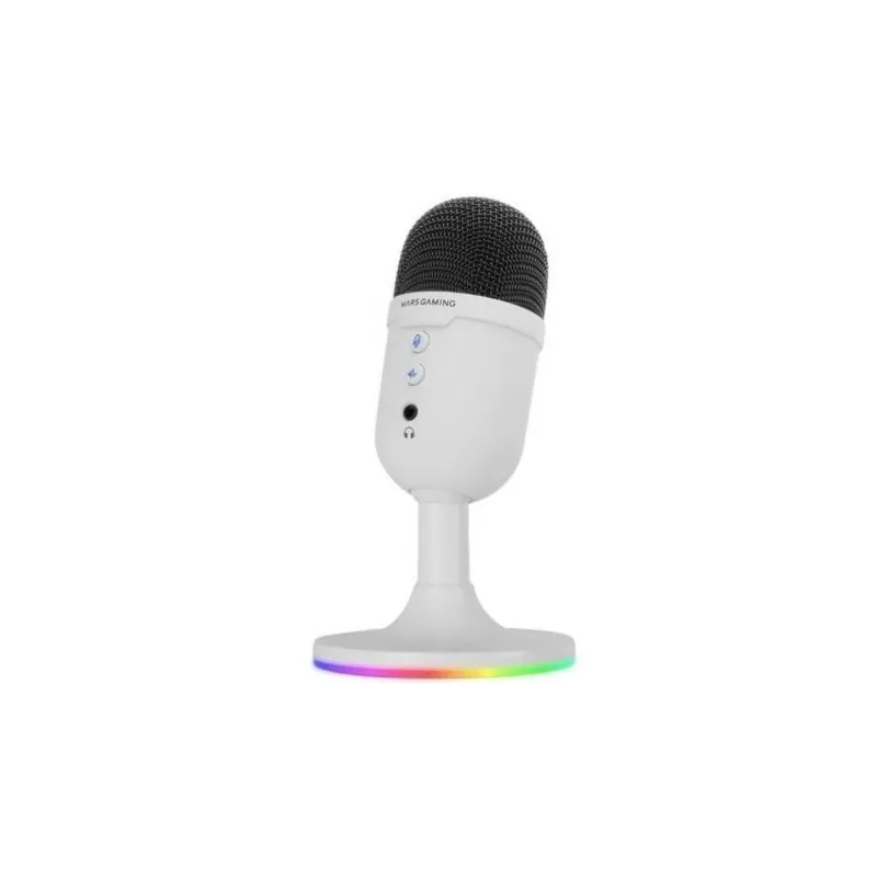 Micrófono Mars Gaming MMIC-CX- USB 2-0- Blanco
