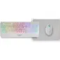 Pack Gaming Mars Gaming MCP124- Teclado H-MECH + Ratón Óptico + Alfombrilla- Blanco
