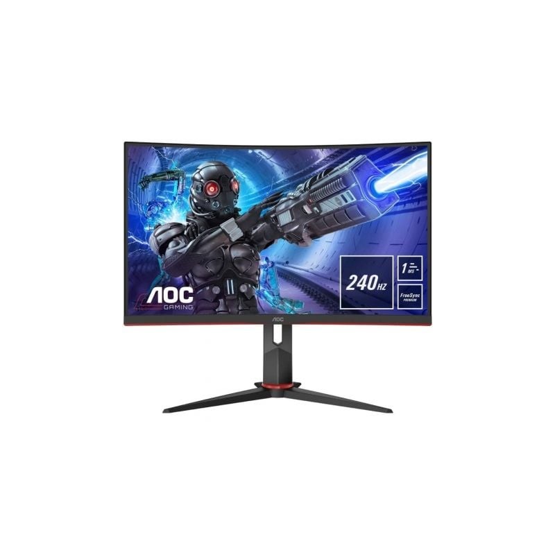 Monitor Gaming Curvo AOC C32G2ZE 31-5"- Full HD- 1ms- 240Hz- VA- Negro