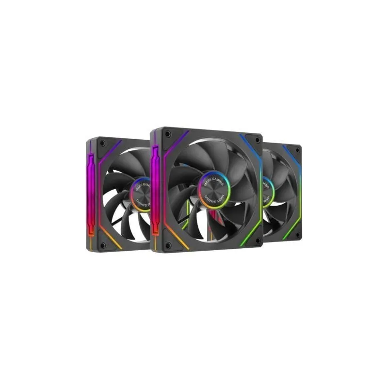 Pack 3 Ventiladores Invertidos Mars Gaming MF-LINKFINITYKIT2R- 12cm- ARGB