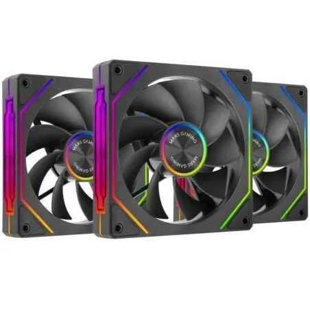 Pack 3 Ventiladores Invertidos Mars Gaming MF-LINKFINITYKIT2R- 12cm- ARGB