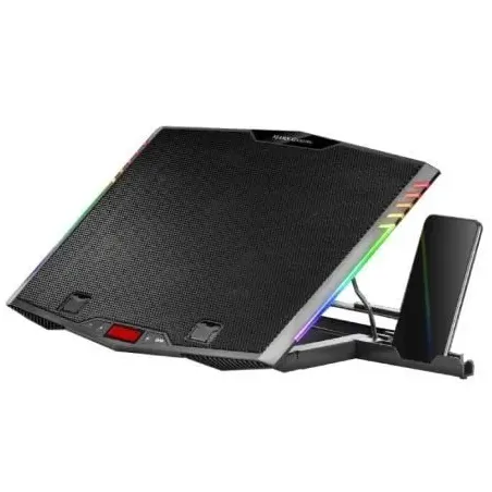 Soporte Refrigerante Mars Gaming MNBC5 para Portátiles hasta 17-3"- Iluminación LED