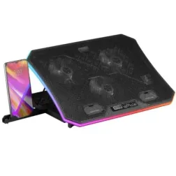 Soporte Refrigerante Mars Gaming MNBC6 para Portátiles hasta 19"- Iluminación LED