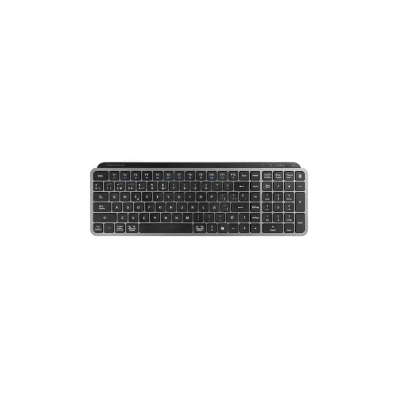 Teclado Compacto Inalámbrico por Bluetooth Mars Gaming MK-SILENKEYS- Negro