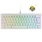 Teclado Gaming Mecánico Mars Gaming MKMINIPRO- Switch Amarillo- Blanco