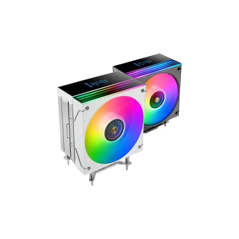 Ventilador con Disipador Mars Gaming MCPU-LCD- 12cm- Blanco