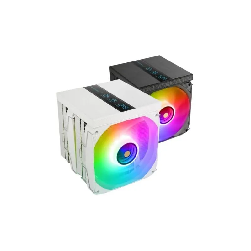 Ventilador con Disipador Mars Gaming MCPU-LCDPRO- 12cm- Blanco