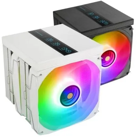 Ventilador con Disipador Mars Gaming MCPU-LCDPRO- 12cm- Blanco