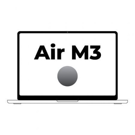 Apple Macbook Air 13,6"- M3 8-Core CPU- 8Gb- 256Gb SSD- 8-Core GPU- Gris Espacial