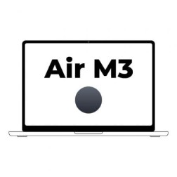 Apple Macbook Air 13,6"- M3 8-Core CPU- 8Gb- 256Gb SSD- 8-Core GPU- Medianoche
