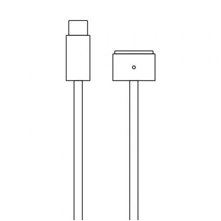 Cable Apple USB Tipo-C a Magsafe 3 para MacBook Pro 14" y 16"- 2021- 2m
