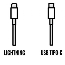 Cable de Carga Apple de conector USB Tipo-C a Lightning- 1m