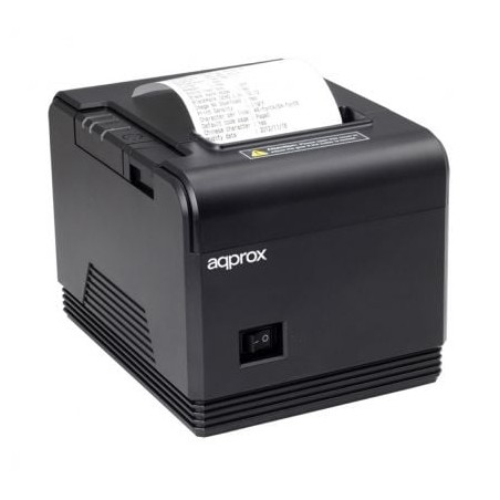 Impresora de Tickets Approx appPOS80AM- Térmica- Ancho papel 80mm- USB-RS232- Negra