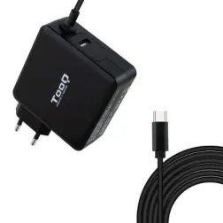 Cargador de Portátil TooQ TQLC-USBC65PD USB Tipo-C- 1xUSB- 65W- Automático- Voltaje 5-20V