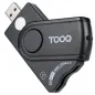 Lector de DNI, Tarjetas Inteligentes, SD y MicroSD TooQ TQR-3012B- USB 2-0- Negro