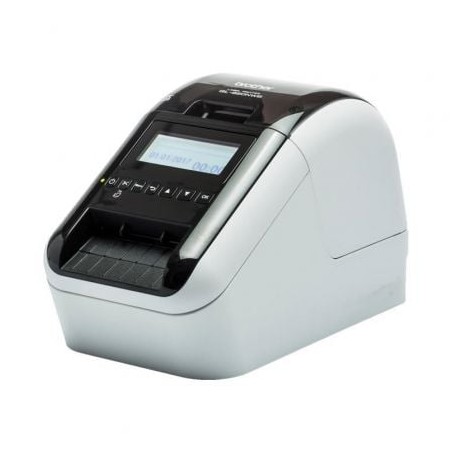 Impresora de Etiquetas Brother QL-820NWBC- Térmica- Ancho etiqueta 62mm- USB-Bluetooth-WiFi-Ethernet- Blanca y Negra