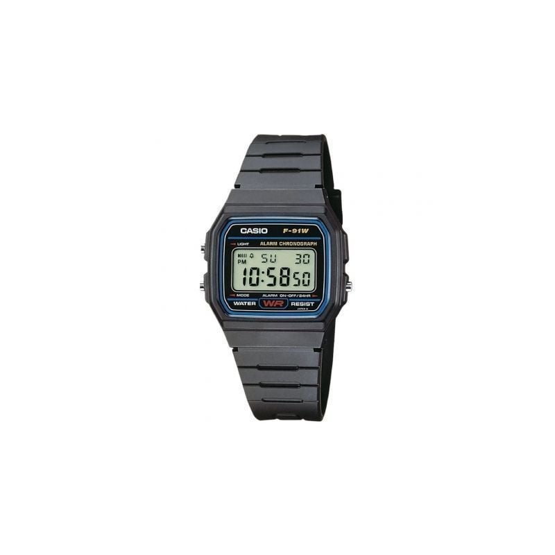 Reloj Digital Casio Collection Men F-91W-1YEG- 38mm- Negro