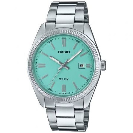 Reloj Analógico Casio Collection Men MTP-1302PD-2A2VEF- 44mm- Plata y Azul Claro