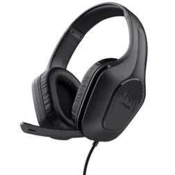 Auriculares Gaming con Micrófono Trust Gaming GXT 417 Zirox- Jack 3-5- Negros
