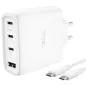 Cargador de Pared GaN Trust Maxo 65W 26068- 3xUSB Tipo-C- 1xUSB- Incluye Cable USB Tipo-C- 65W